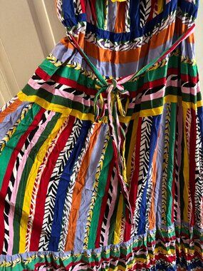 Multi Print Striped Dress from Eloquii